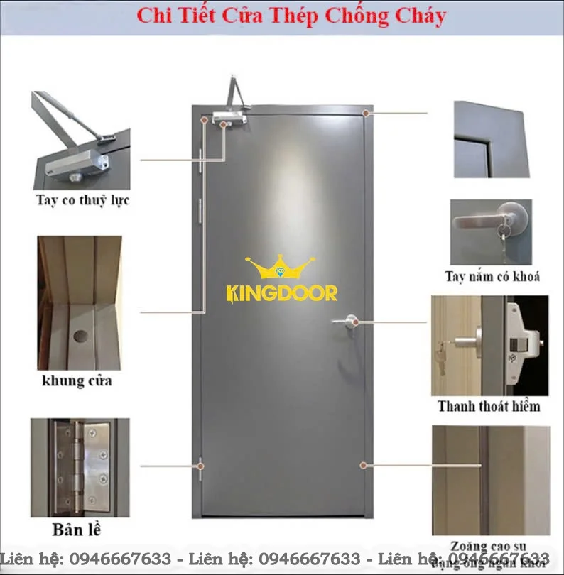 Giá cửa thép chống cháy tại Cần Thơ