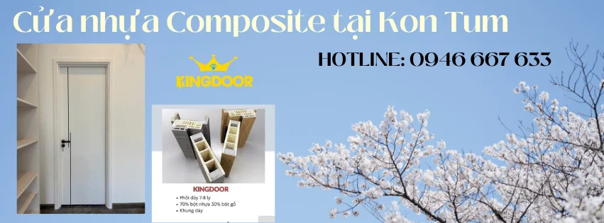 Cửa nhựa Composite tại Kon Tum/ Lắp đặt trọn bộ
