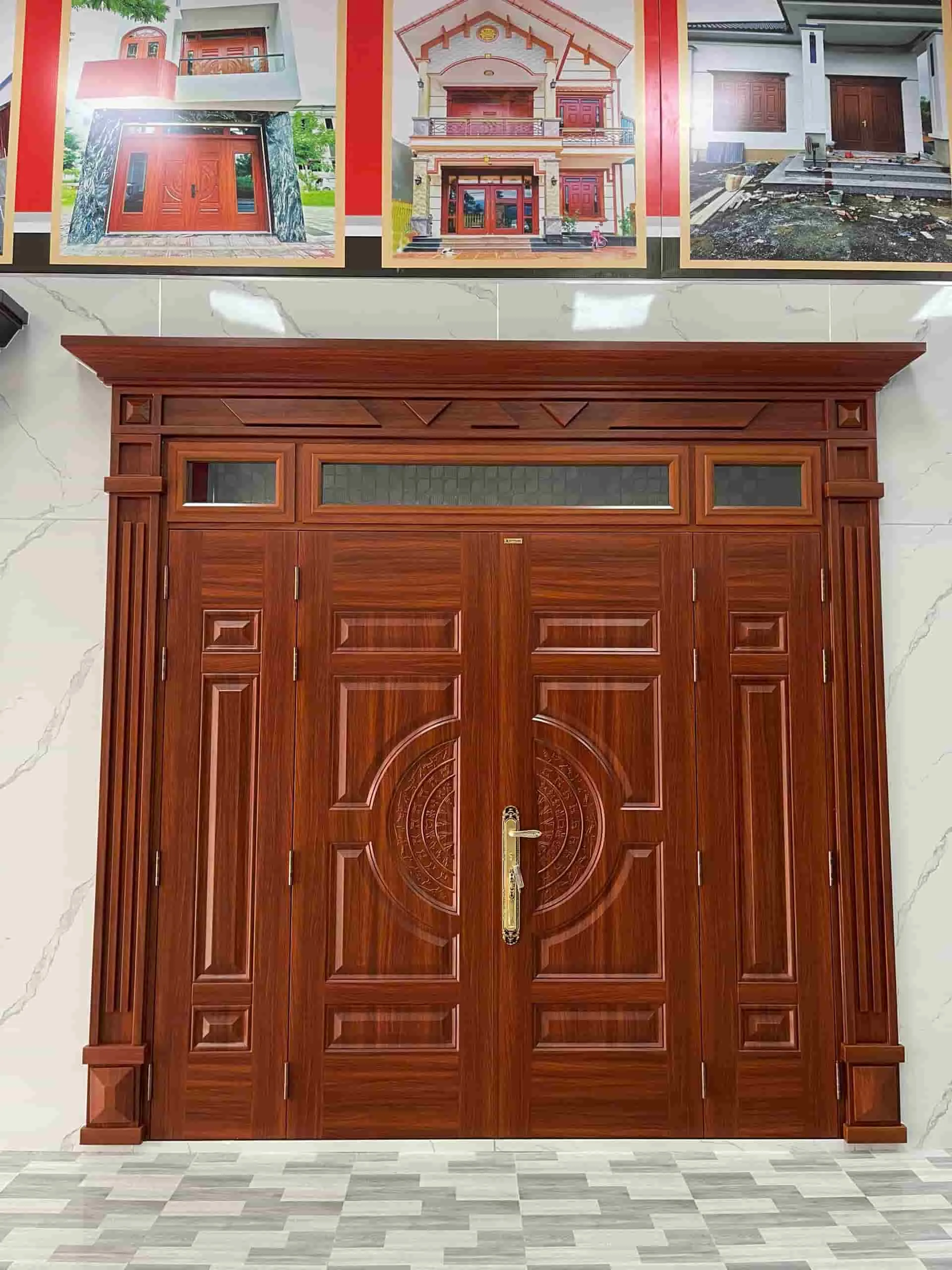 Giá cửa thép vân gỗ tại Khánh Hòa